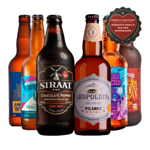Kit Explorador 6 Cervejas Artesanais Brasileiras Grandes
